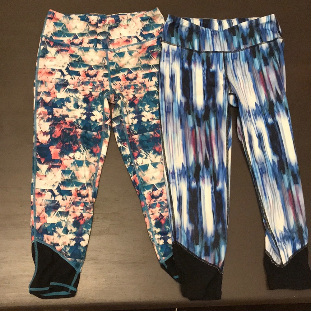 2 pairs of athletic pants both size small